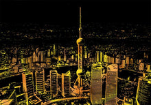 Afbeelding in Gallery-weergave laden, Scratch Painting - Stad Shanghai