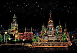 Scratch Painting - Moskou in Rusland