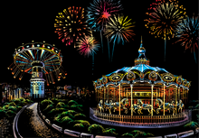 Afbeelding in Gallery-weergave laden, Scratch Painting - Ferris Wheel Amusementenpark