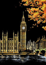 Afbeelding in Gallery-weergave laden, Scratch Painting - Big Ben Londen
