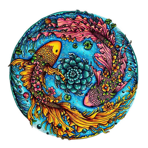 Houten Puzzel - Sereen Yin Yang