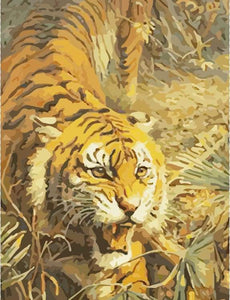 Schilderen op Nummer - Boze tijger