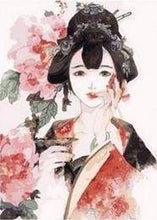 Afbeelding in Gallery-weergave laden, Schilderen op Nummer - Aziatische dame met rozen