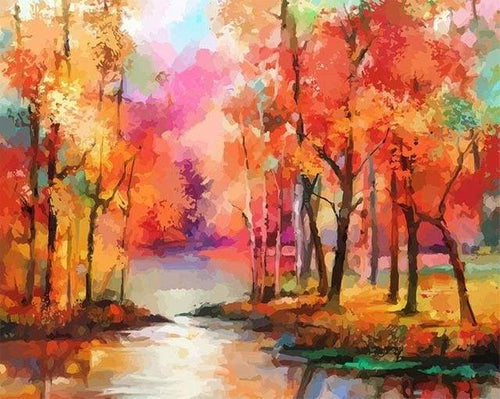 Schilderen op Nummer - Herfstkleuren