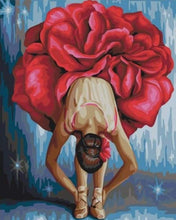 Afbeelding in Gallery-weergave laden, Schilderen op Nummer - Ballerina Bloemvormig