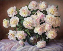 Afbeelding in Gallery-weergave laden, Schilderen op Nummer - Prachtig boeket witte bloemen