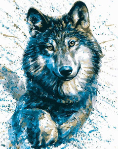 Schilderen op Nummer - Mooie Wolf