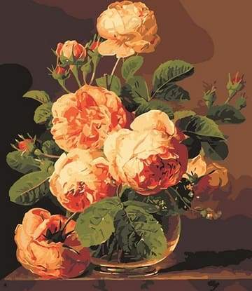 Schilderen op Nummer - Grote bloemen