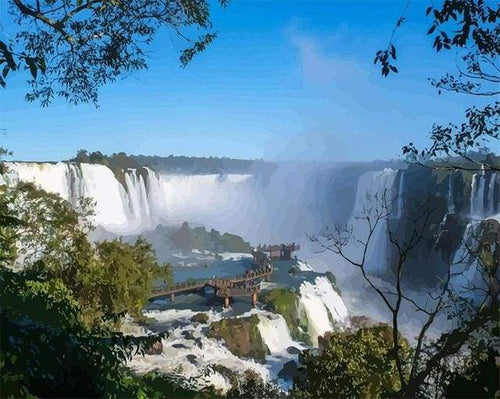 Schilderen op Nummer - Grote waterval