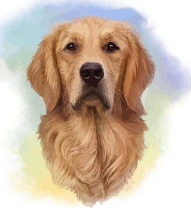 Schilderen op Nummer - Bruine hond geest