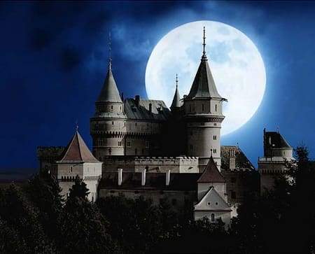 Schilderen op Nummer - Kasteel en Volle Maan