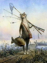 Afbeelding in Gallery-weergave laden, Schilderen op Nummer - Vissen op katten