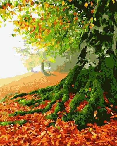 Schilderen op Nummer - Eeuwse boom