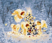 Afbeelding in Gallery-weergave laden, Schilderen op Nummer - Kerstboom met engelen