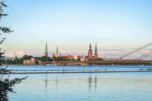 Schilderen op Nummer - Stad en rivier