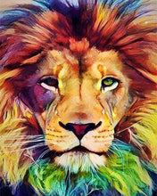 Afbeelding in Gallery-weergave laden, Schilderen op Nummer - Kleurrijke leeuw