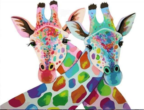 Schilderen op Nummer - Een paar giraffen