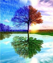 Afbeelding in Gallery-weergave laden, Diamond Painting - Boom 4 seizoenen Diamond Painting Landschappen, landschappen, bomen