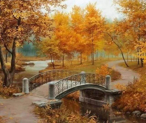 Diamond Painting - Herfst landschap Diamond Painting Landschappen, landschappen