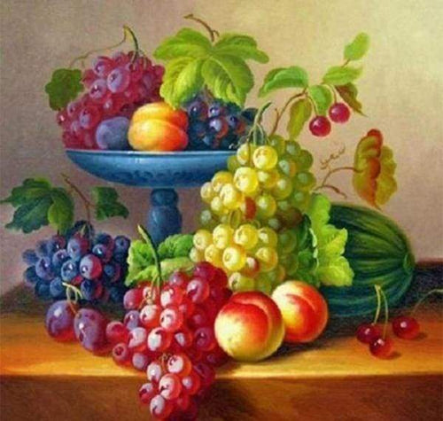 Diamond Painting - Fruitmand Diamond Painting Keuken, keuken