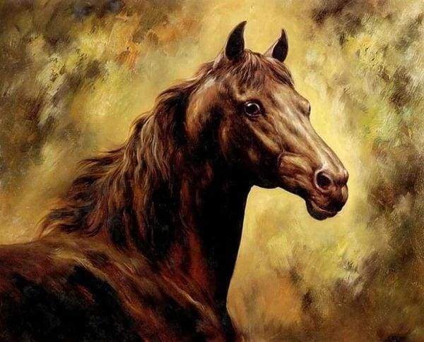 Diamond Painting - Mooi paard dieren, Diamond Painting Dieren, paarden