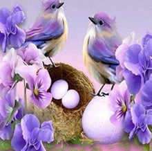 Afbeelding in Gallery-weergave laden, Diamond Painting - Vogels en eieren dieren, vogels, Diamond Painting Dieren
