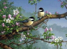 Afbeelding in Gallery-weergave laden, Diamond Painting - Vogels op een bloeiende tak dieren, vogels, Diamond Painting Dieren