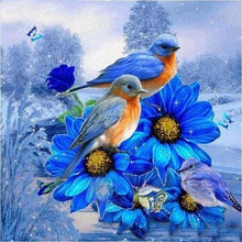 Afbeelding in Gallery-weergave laden, Diamond Painting - Blauwe Vogels dieren, vogels, Diamond Painting Dieren