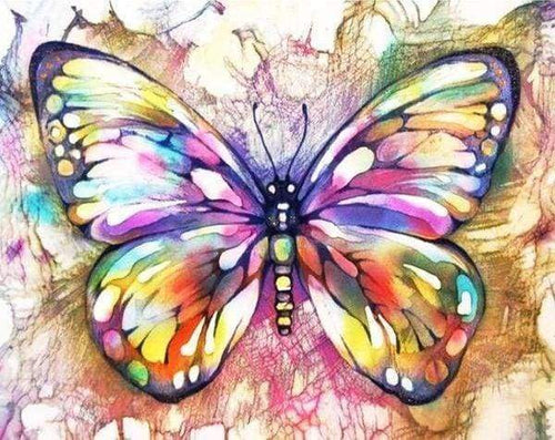 Diamond Painting - Vlinder en kleuren dieren, vlinders, Diamond Painting Dieren