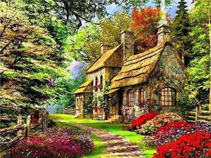 Diamond Painting - Chill Huis Diamond Painting Landschappen, landschappen