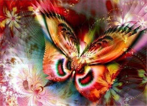 Diamond Painting - Kleurrijke vlinder dieren, vlinders, Diamond Painting Dieren