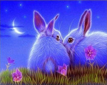 Afbeelding in Gallery-weergave laden, Diamond Painting - Schattige konijnen dieren, Diamond Painting Dieren, konijnen