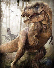 Afbeelding in Gallery-weergave laden, Diamond Painting - Dinosaurussen Jurassic Park dieren, Diamond Painting Dieren, dinosaurissen