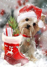 Afbeelding in Gallery-weergave laden, Diamond Painting - Hond met cadeaus dieren, Diamond Painting Dieren, honden