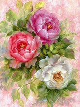 Afbeelding in Gallery-weergave laden, Diamond Painting - Bloemen 3 kleuren Diamond Painting Bloemen, bloemen