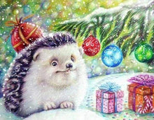 Afbeelding in Gallery-weergave laden, Diamond Painting - Egel en geschenken dieren, Diamond Painting Dieren, egels