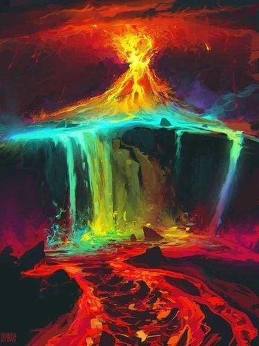 Diamond Painting - Lava Diamond Painting Landschappen, landschappen