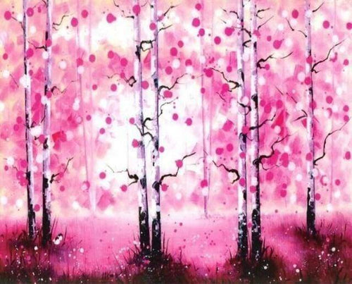 Diamond Painting - Bladloze bomen Diamond Painting Landschappen, landschappen, bomen