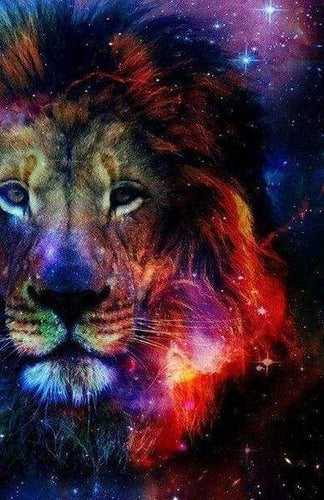 Diamond Painting - Leeuw kleur dieren, Diamond Painting Dieren, leeuwen