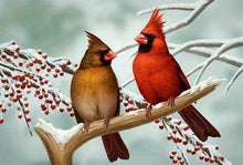 Afbeelding in Gallery-weergave laden, Diamond Painting - Kleine tropische vogels dieren, vogels, Diamond Painting Dieren