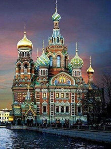 Diamond Painting - Moskou steden, Diamond Painting Steden