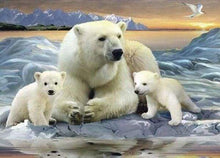 Afbeelding in Gallery-weergave laden, Diamond Painting - Ijsberen dieren, beer, Diamond Painting Dieren