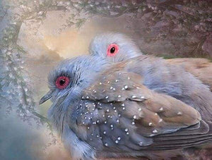 Diamond Painting - Glanzende Vogels dieren, vogels, Diamond Painting Dieren