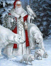 Afbeelding in Gallery-weergave laden, Diamond Painting - Sneeuwpop 2 dieren, Diamond Painting Dieren, winter