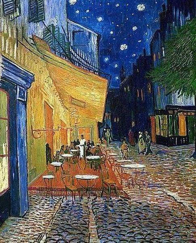 Diamond Painting - Van Gogh Terras Café Diamond Painting Beroemde Schilderijen, beroemde schilderijen, Van Gogh