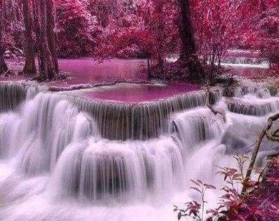Diamond Painting - Waterval Diamond Painting Landschappen, landschappen
