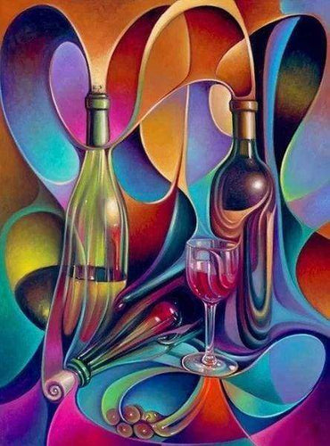 Diamond Painting - Wijn Ontwerp Diamond Painting Keuken, keuken