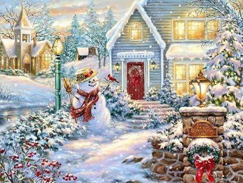 Diamond Painting - Winterlandschap Diamond Painting Landschappen, landschappen, winter