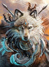 Afbeelding in Gallery-weergave laden, Diamond Painting - Wolf vechter dieren, Diamond Painting Dieren, konijnen, wolven