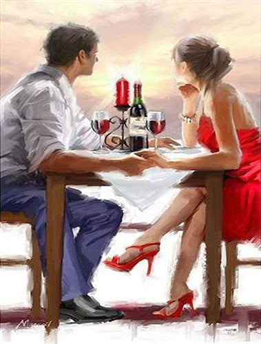 Schilderen op Nummer - Romantisch diner